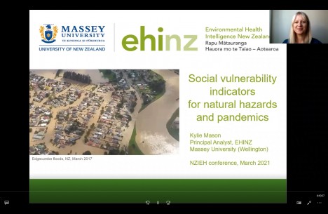 Social vulnerability indicators presentation screenshot